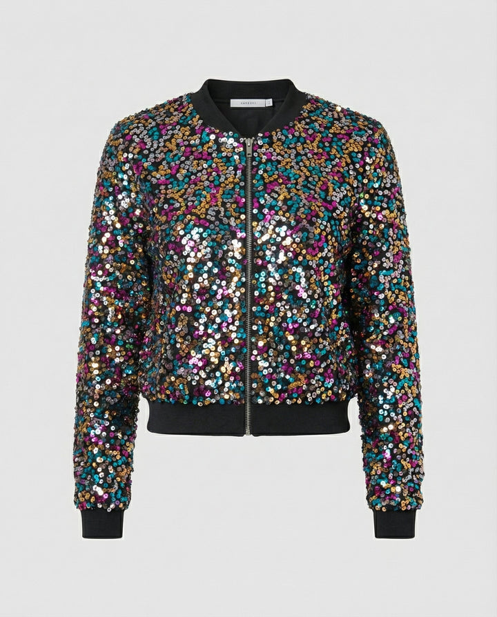 Sequin Bomber Jacket Women