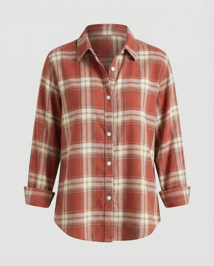 Women Check Pattern Blouse