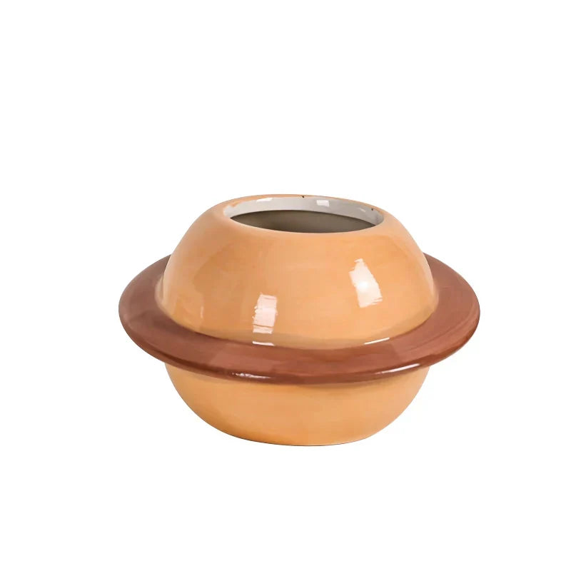Happy Growers | Mini Planet Shape Ceramic Succulent Flower Pot