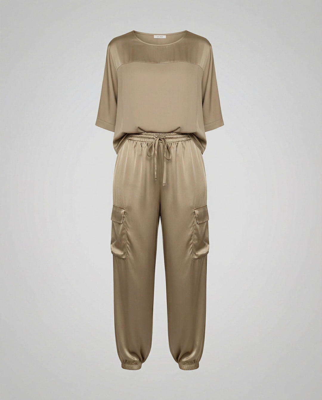 Elegant Satin Two-Piece Women