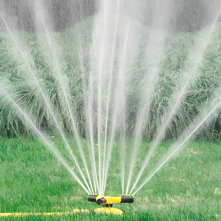 Rotating Sprinkler for Lawn  360° Coverage, Water-Saving Technology & Adjustable Spray for Efficient Garden Irrigation