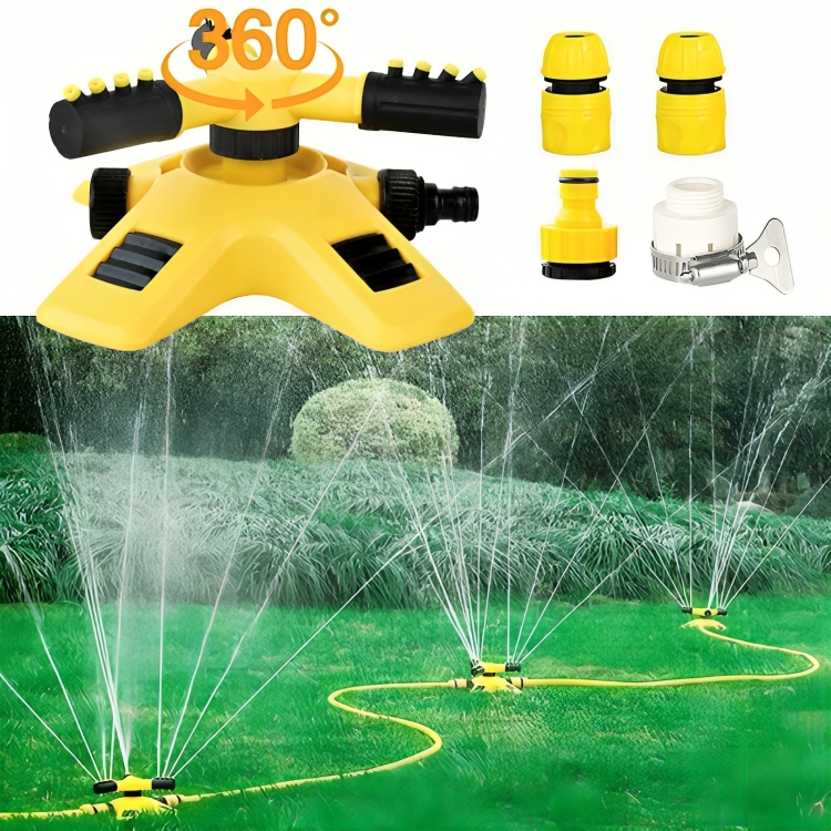 Rotating Sprinkler for Lawn  360° Coverage, Water-Saving Technology & Adjustable Spray for Efficient Garden Irrigation