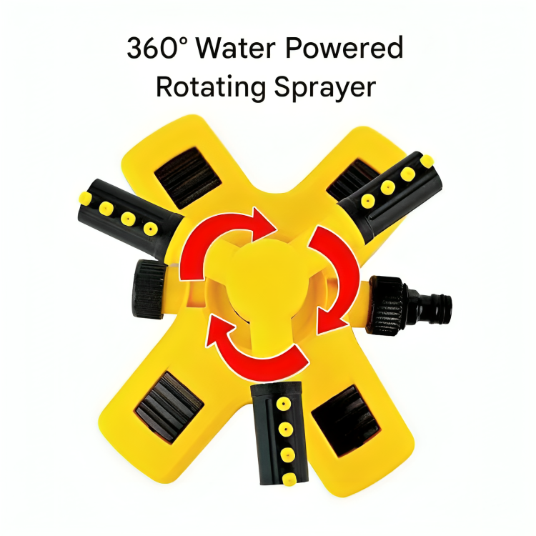 Rotating Sprinkler for Lawn  360° Coverage, Water-Saving Technology & Adjustable Spray for Efficient Garden Irrigation