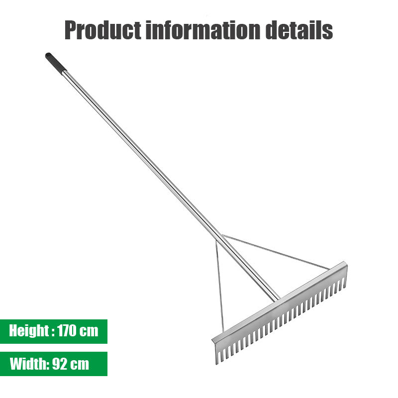 House Growers | Aluminum Landscape Rake, Leaf Rake, Grass Rake, Soil Rake, Lake Rake, Garden Farm Tools
