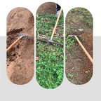 House Growers | Asphalt Rake 4 Teeth Multifunctional Garden Hand Rake Gardening Tools Mini Hand Cultivator Heavy Duty Carbon Steel Garden Rakes