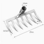 House Growers | Asphalt Rake 7 Teeth Multifunctional Garden Hand Rake Gardening Tools Mini Hand Cultivator Heavy Duty Carbon Steel Garden Rakes