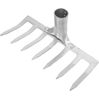 House Growers | Asphalt Rake 7 Teeth Multifunctional Garden Hand Rake Gardening Tools Mini Hand Cultivator Heavy Duty Carbon Steel Garden Rakes
