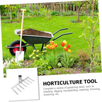 House Growers | Asphalt Rake 7 Teeth Multifunctional Garden Hand Rake Gardening Tools Mini Hand Cultivator Heavy Duty Carbon Steel Garden Rakes