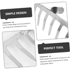 House Growers | Asphalt Rake 7 Teeth Multifunctional Garden Hand Rake Gardening Tools Mini Hand Cultivator Heavy Duty Carbon Steel Garden Rakes