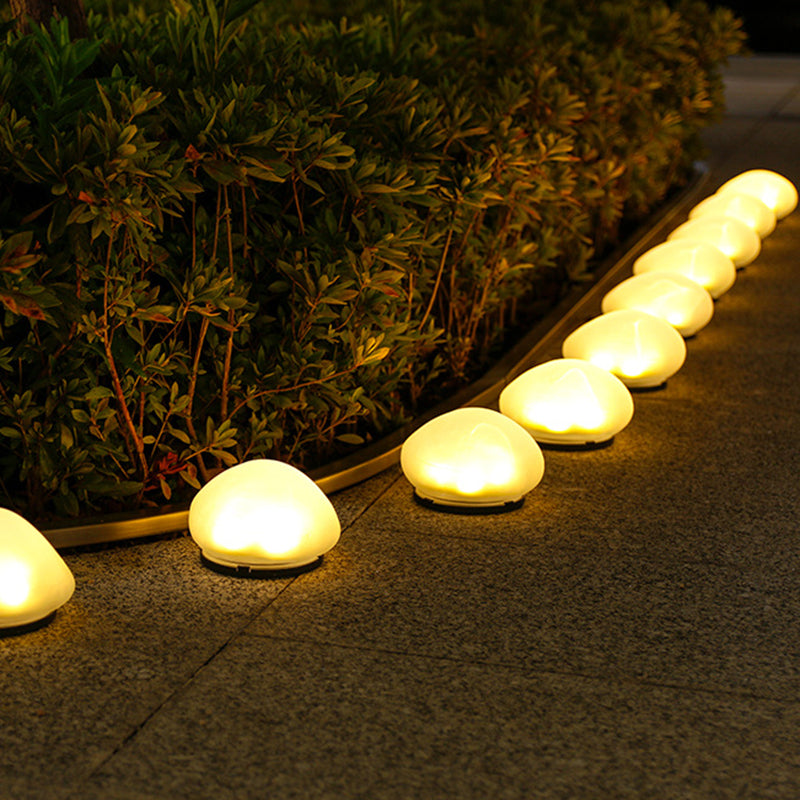 Modern Minimalist Waterproof Solar Pebble PP LED Outdoor Light Landscape Lighting For Garden |