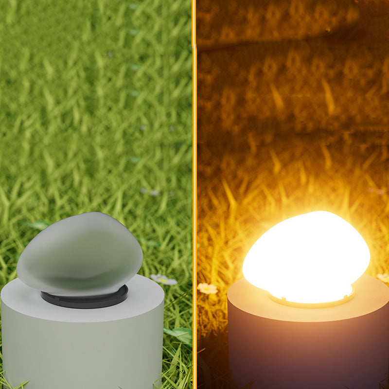 Modern Minimalist Waterproof Solar Pebble PP LED Outdoor Light Landscape Lighting For Garden |