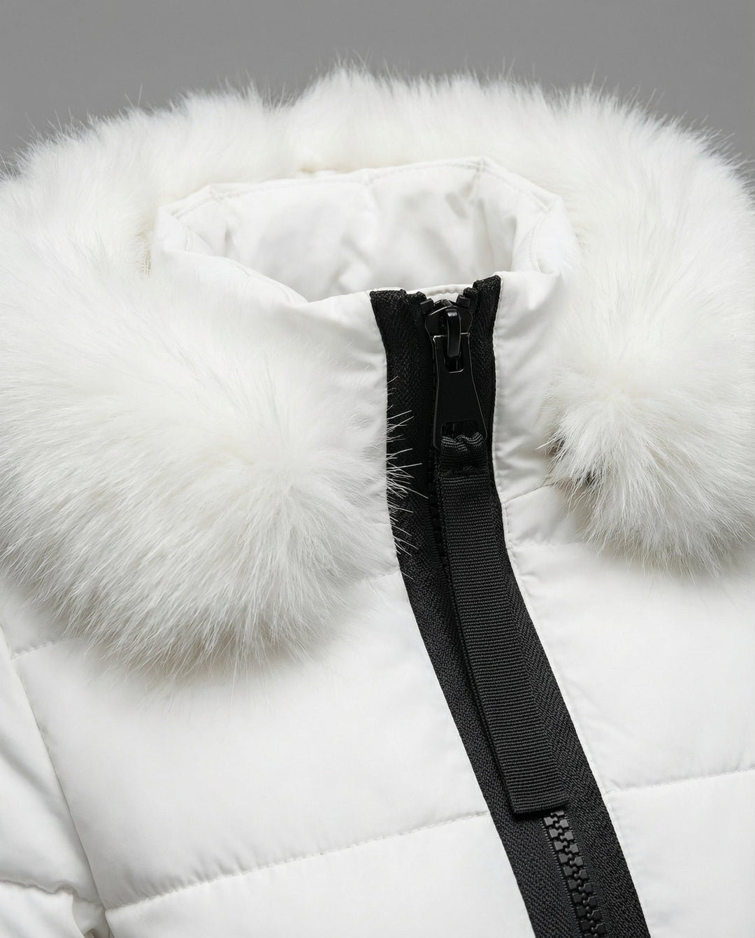 Windproof Ladies Puffer Coat Warm