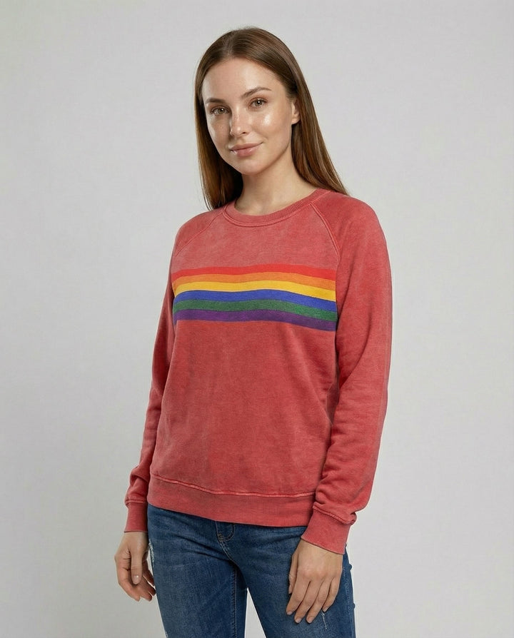 Soft Rainbow Sweater Women