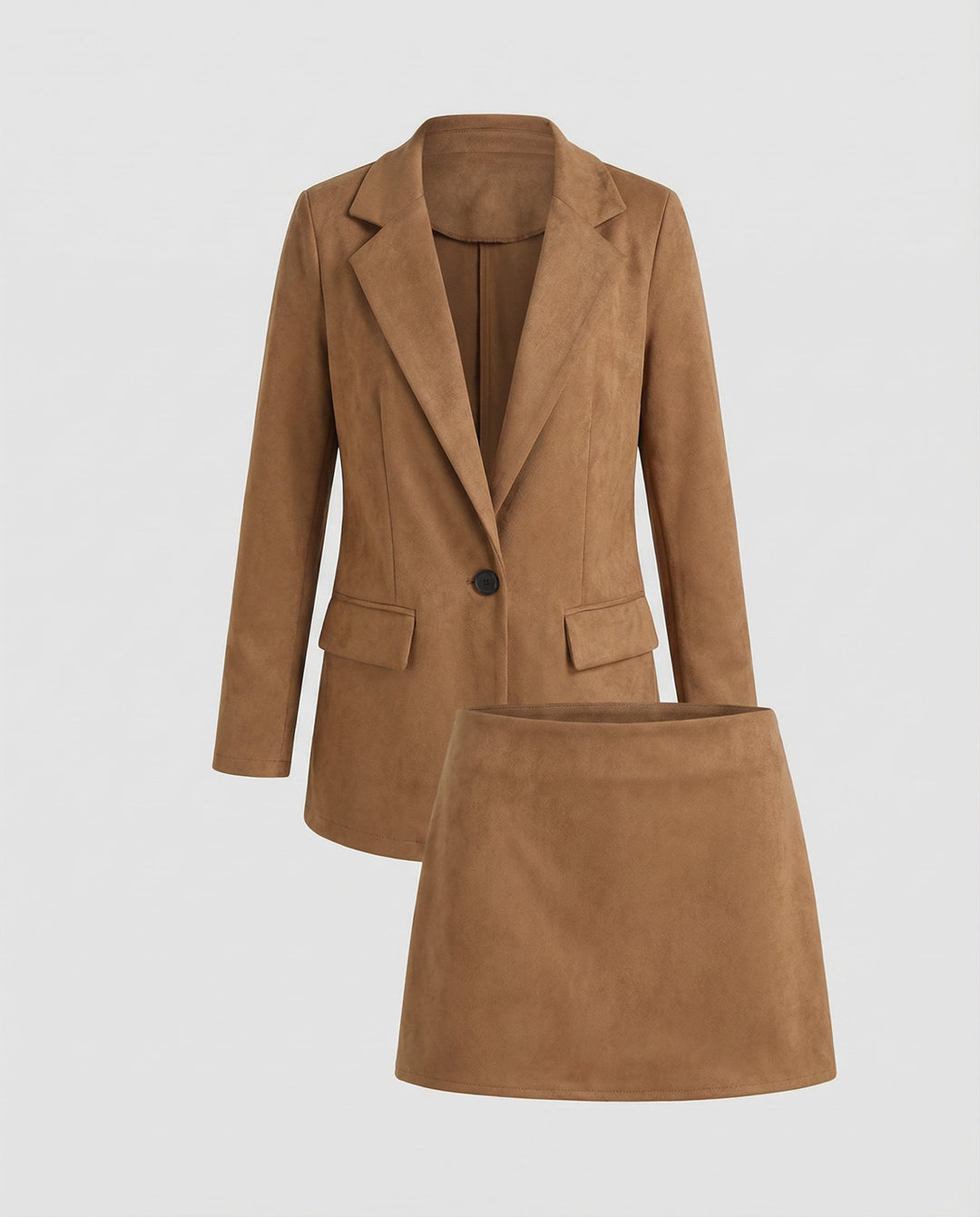 Elegant Wild Blazer Skirt Set