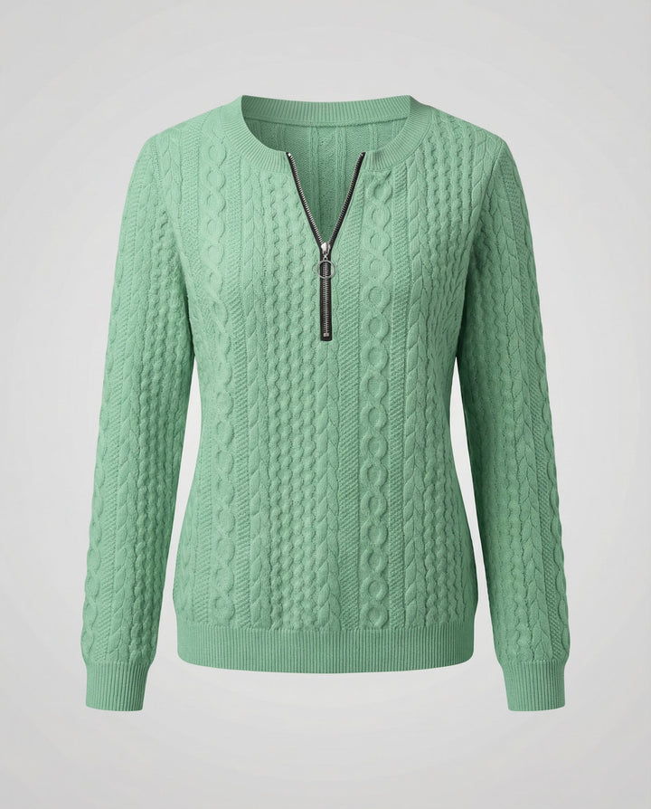 Structured knit casual pullover women's