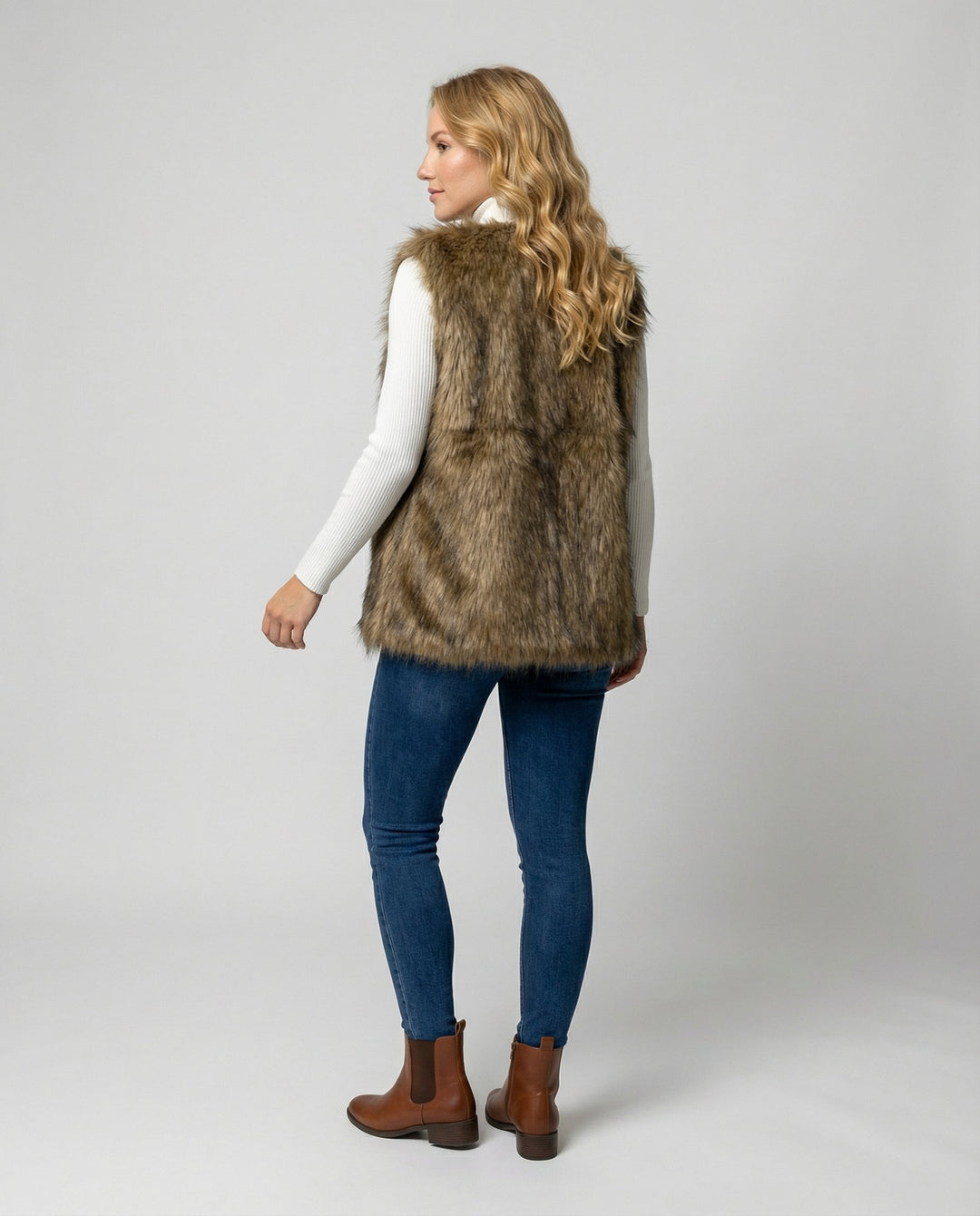 Faux Fur Vest Women