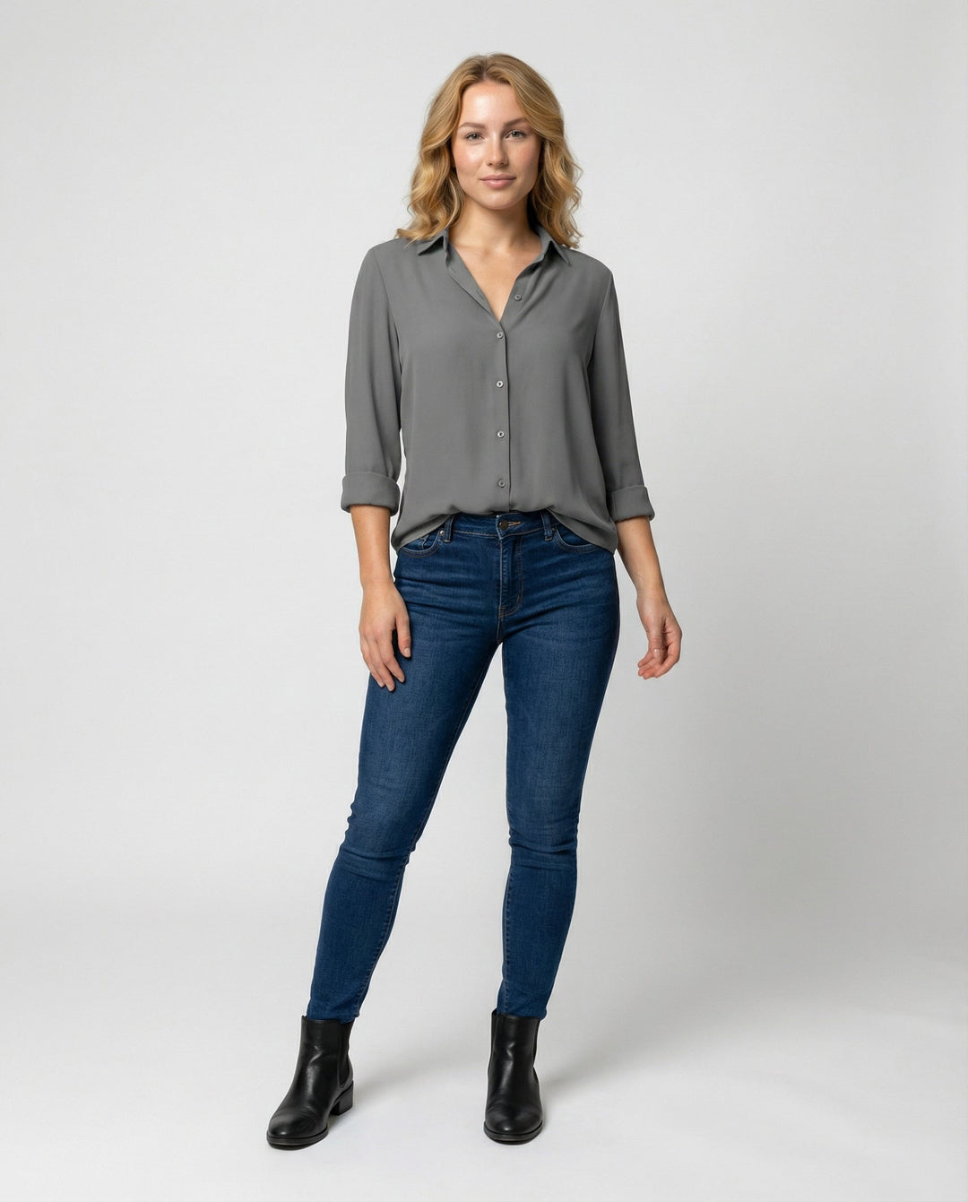 Elegant ladies blouse long sleeve