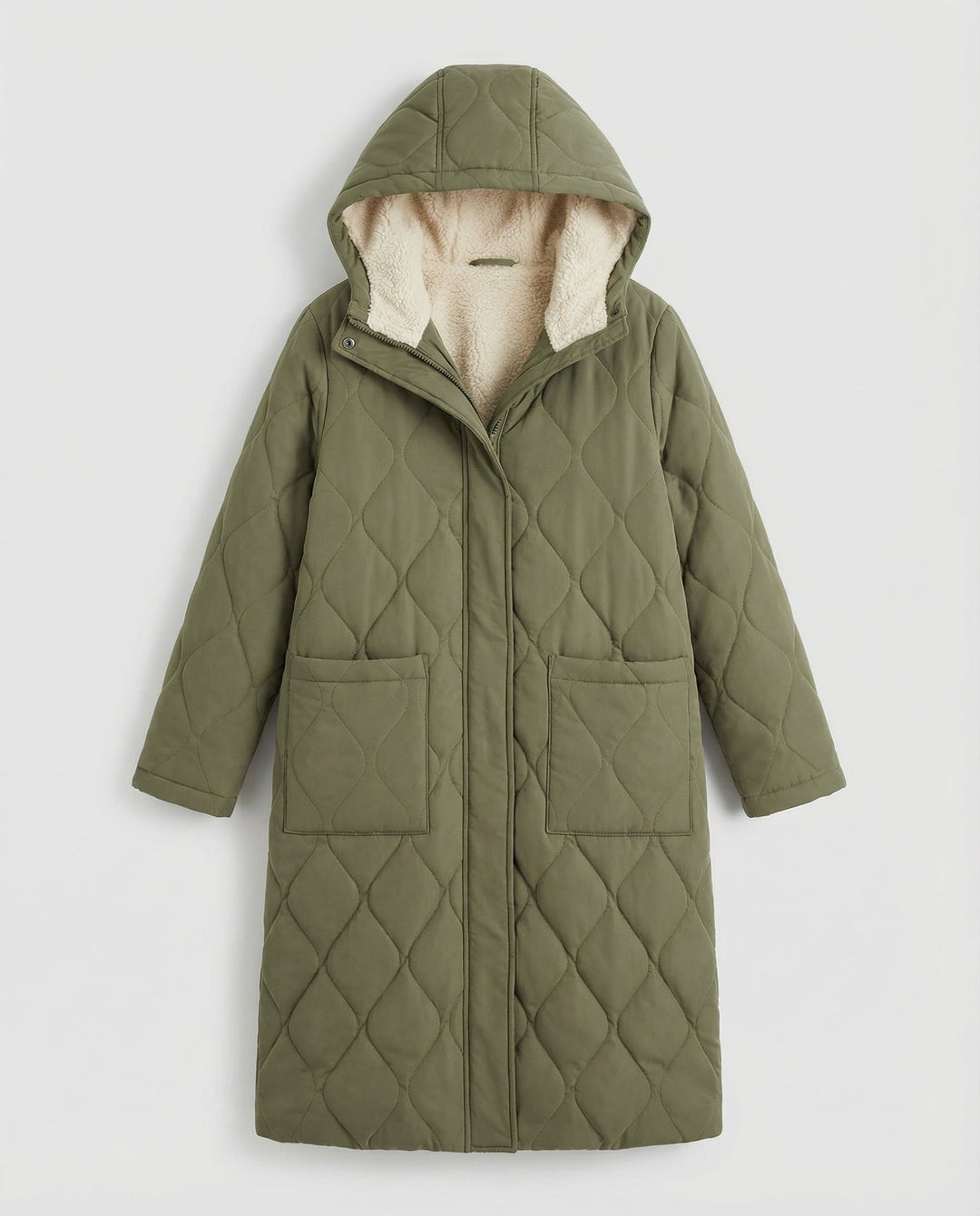 Padded cotton quilted coat women