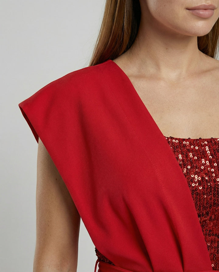 Patchwork Sequin Jumpsuit Women