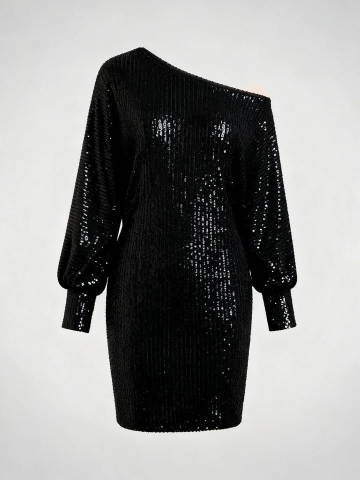 Glamorous Contrast Sequin Dress Women