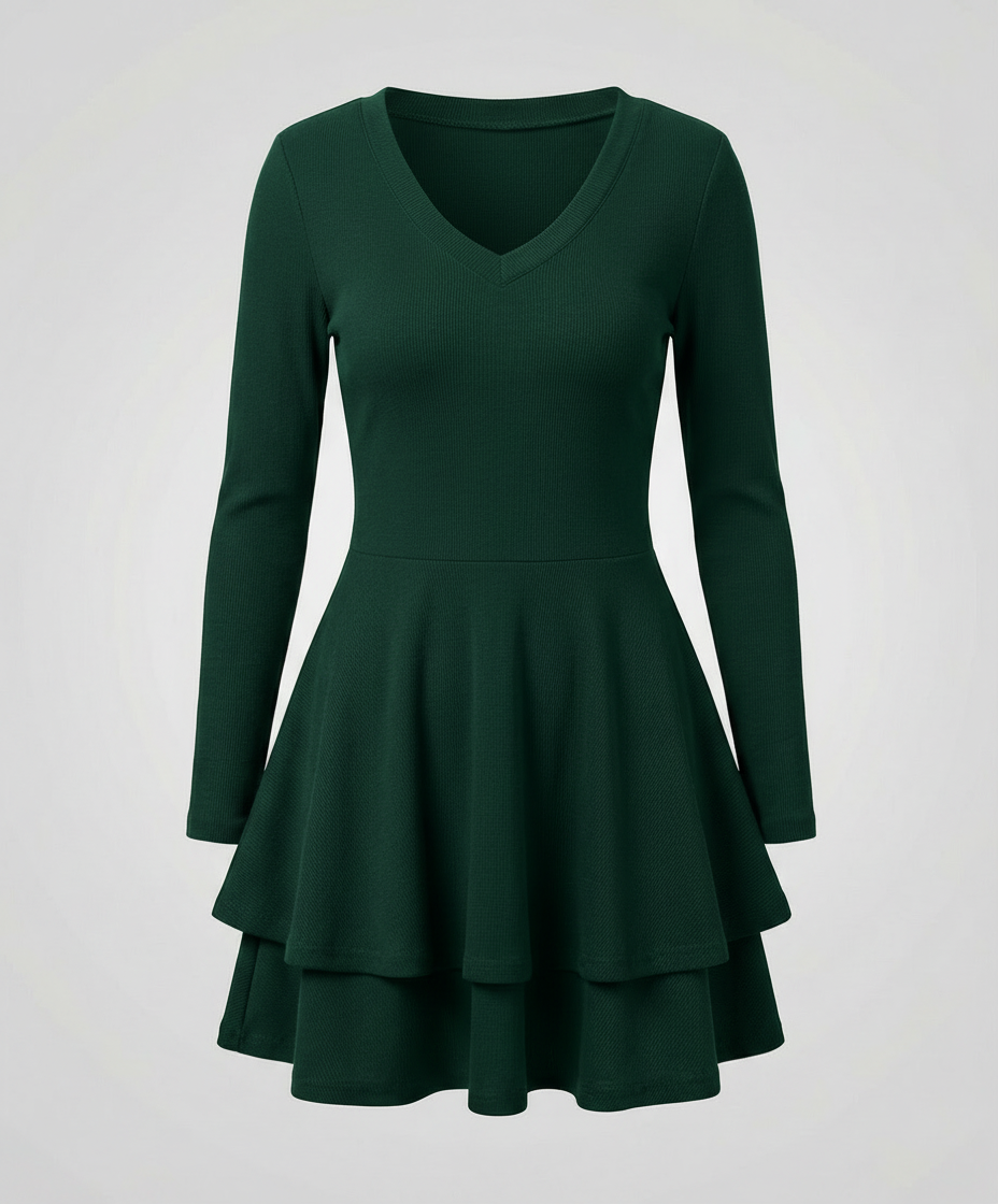 Women’s Wrap Dress Ruffles