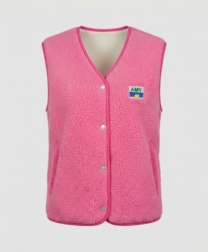 Women's Vest Button Closure
