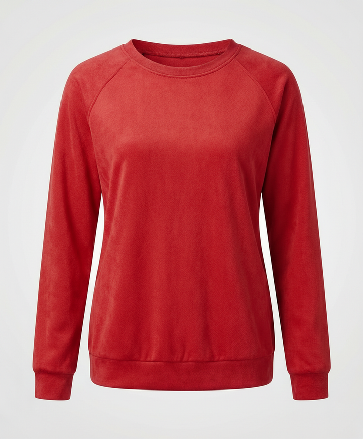 Comfortable Round Neck Sweatshirt Women