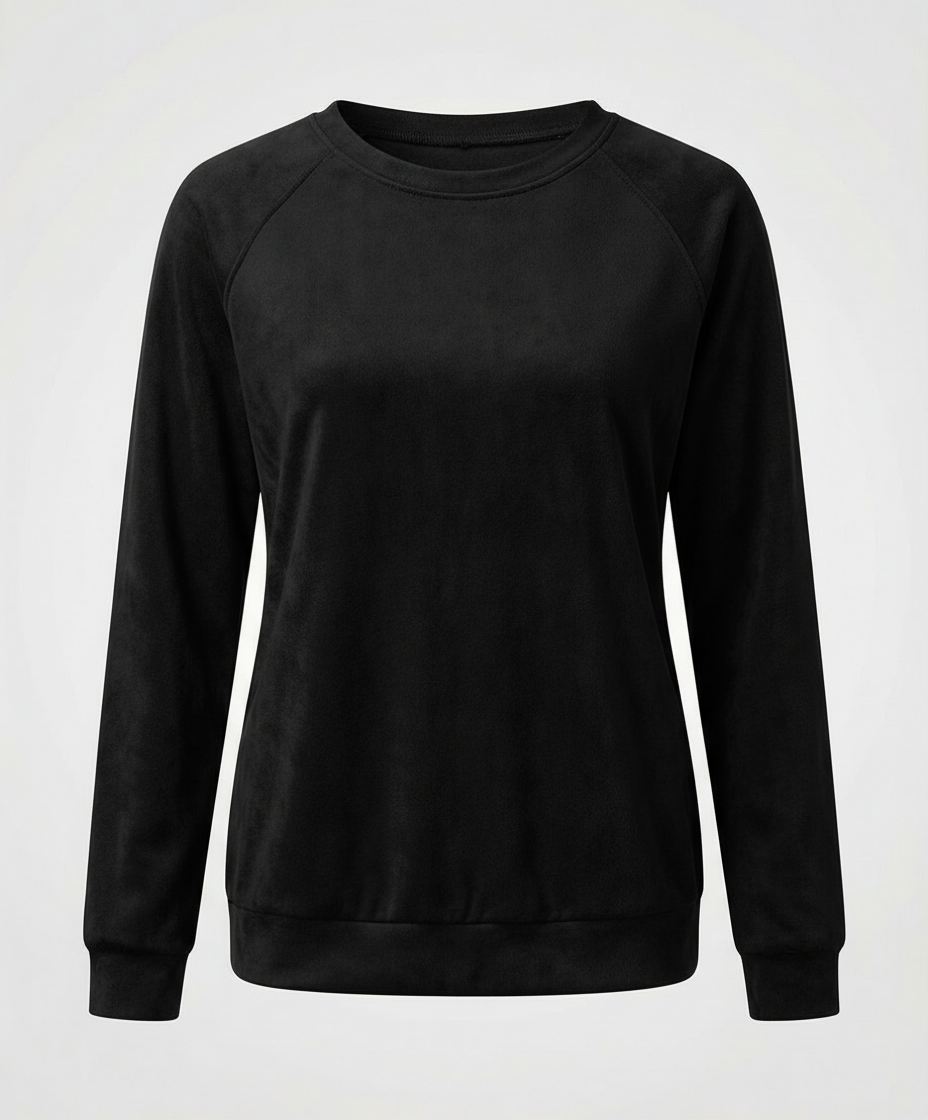 Comfortable Round Neck Sweatshirt Women