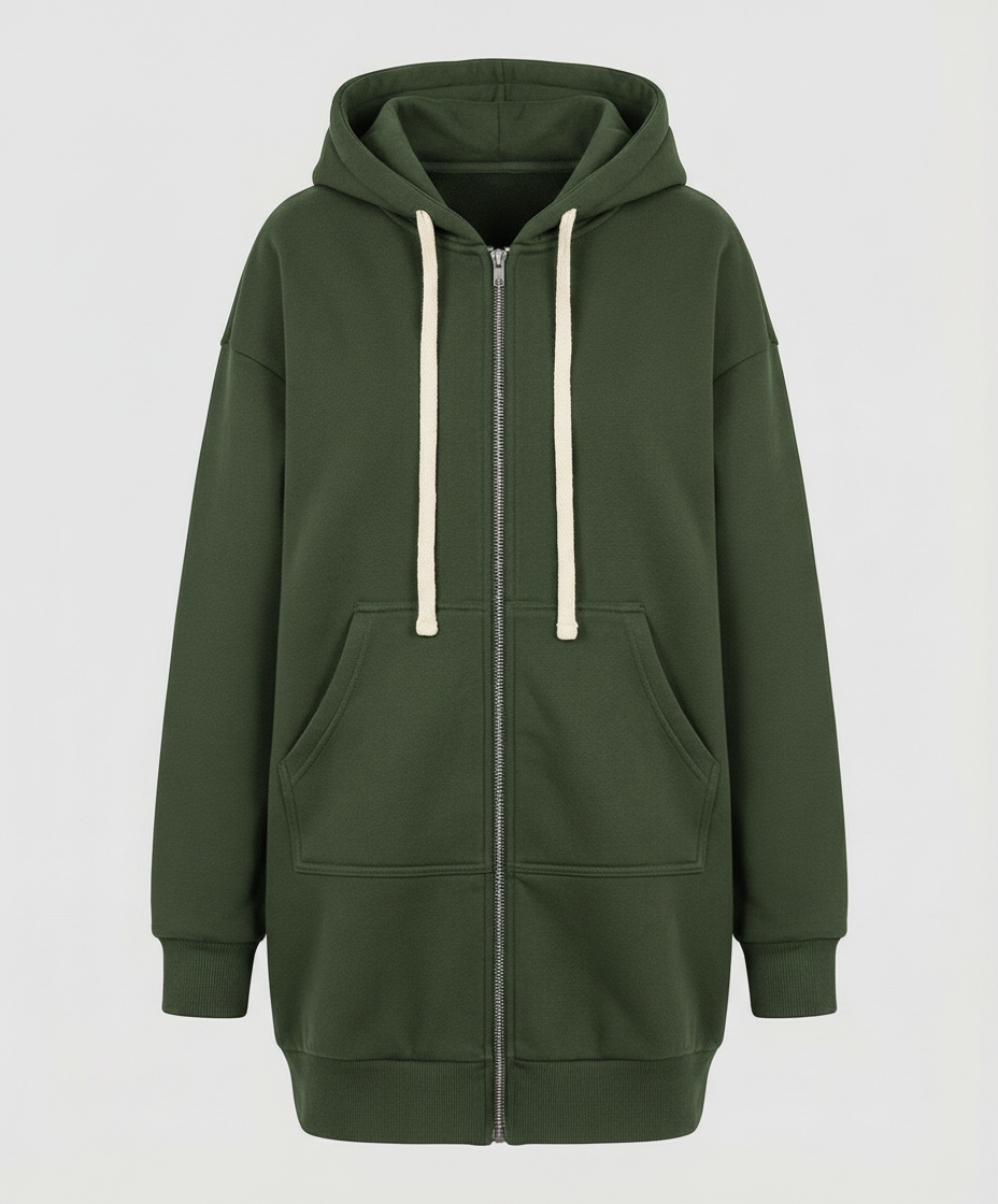 Knee-length Comfort Hoodie Women