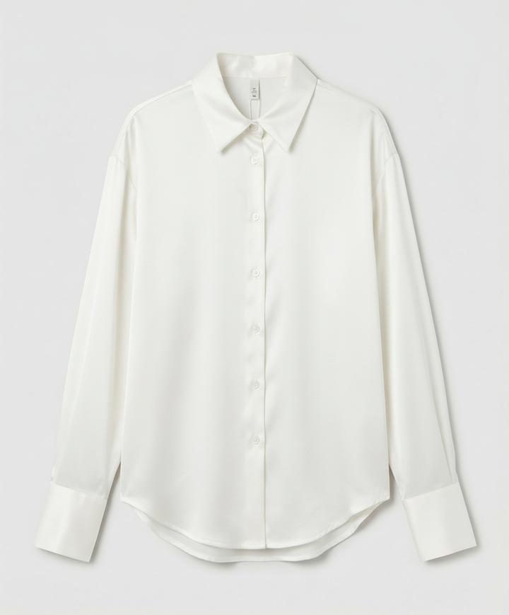 Elegant Silk Blouse Vintage Women