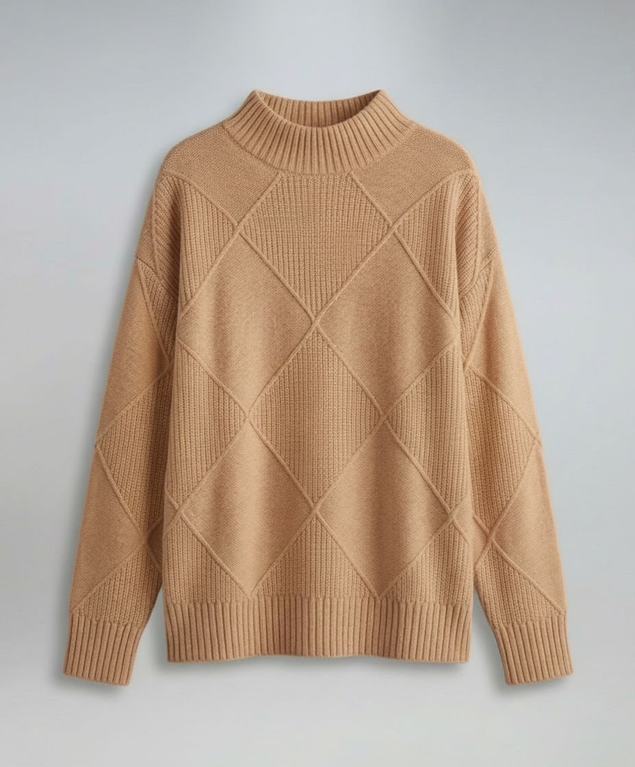 Soft Cashmere Roll Neck Sweater Women