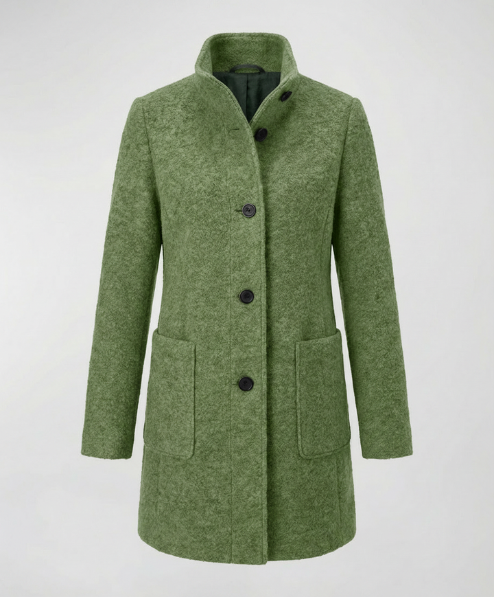 Elegant Vintage Wool Coat Women