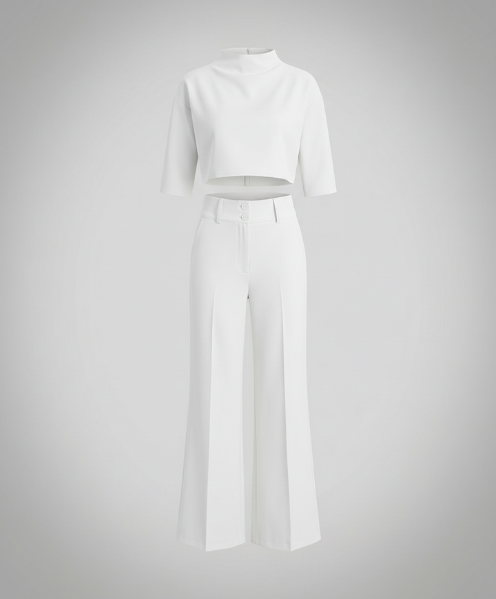 Tailored Autumn Pants Set Women