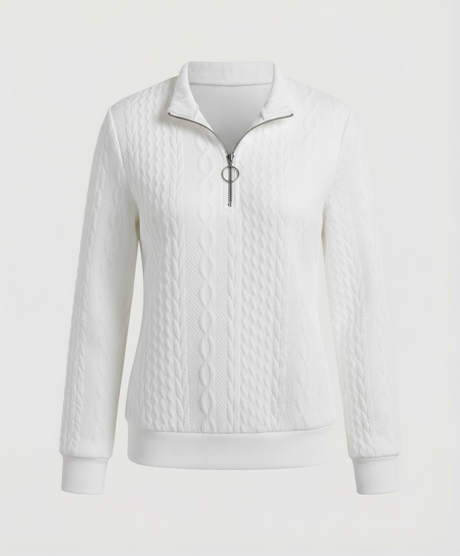 Structured knit casual pullover women's