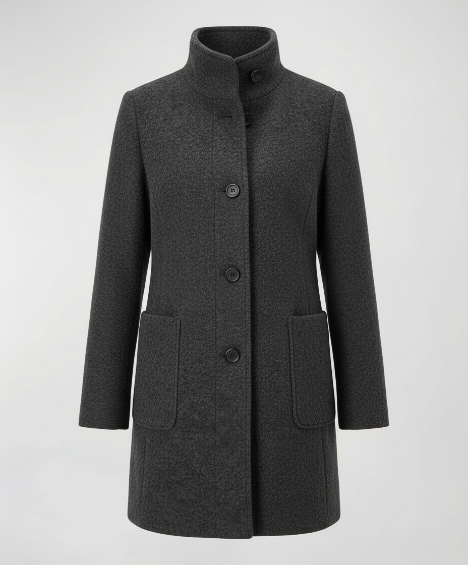 Elegant Vintage Wool Coat Women