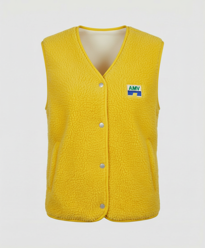 Women's Vest Button Closure