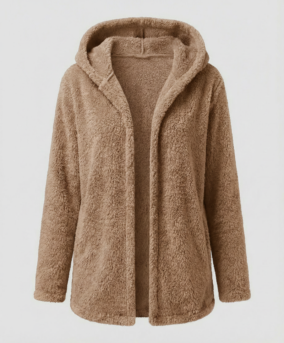 Teddy Fleece Jacket Women Long