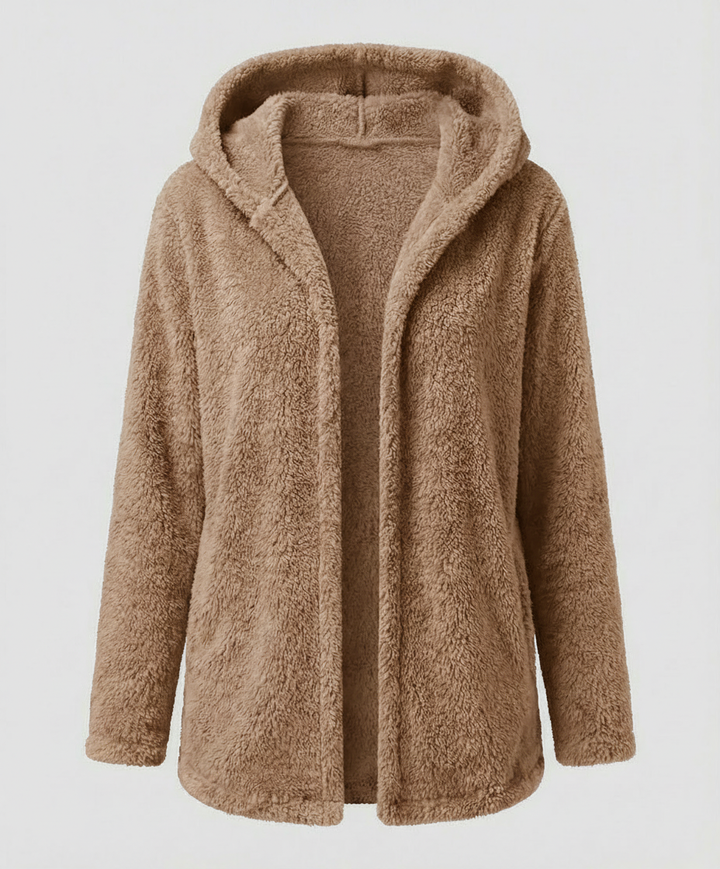 Teddy Fleece Jacket Women Long