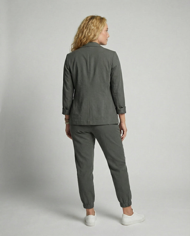 Elegant Blazer Jogger Women's Set