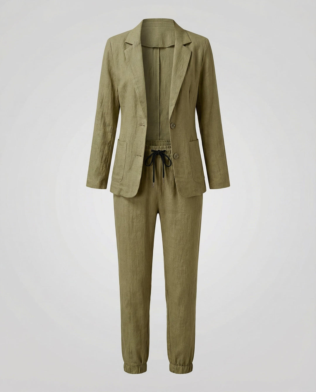 Elegant Blazer Jogger Women's Set
