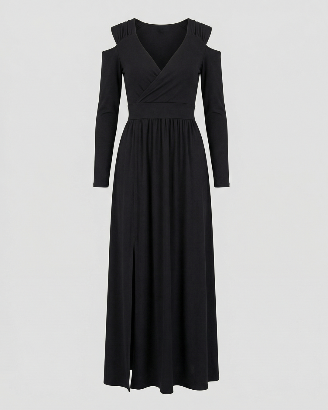 Elegant Split Evening Maxi Dress