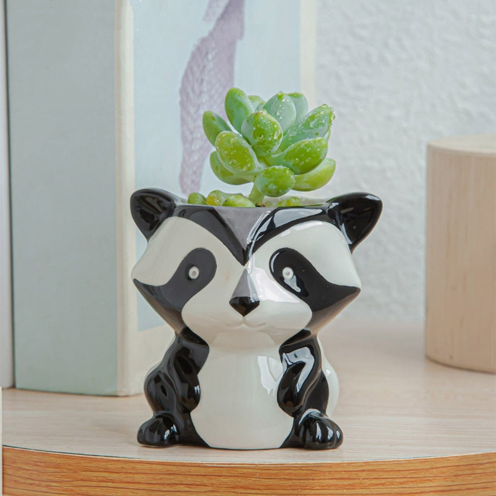 Happy Growers | Creative Animal Planter made of Ceramic for Plants & Interior