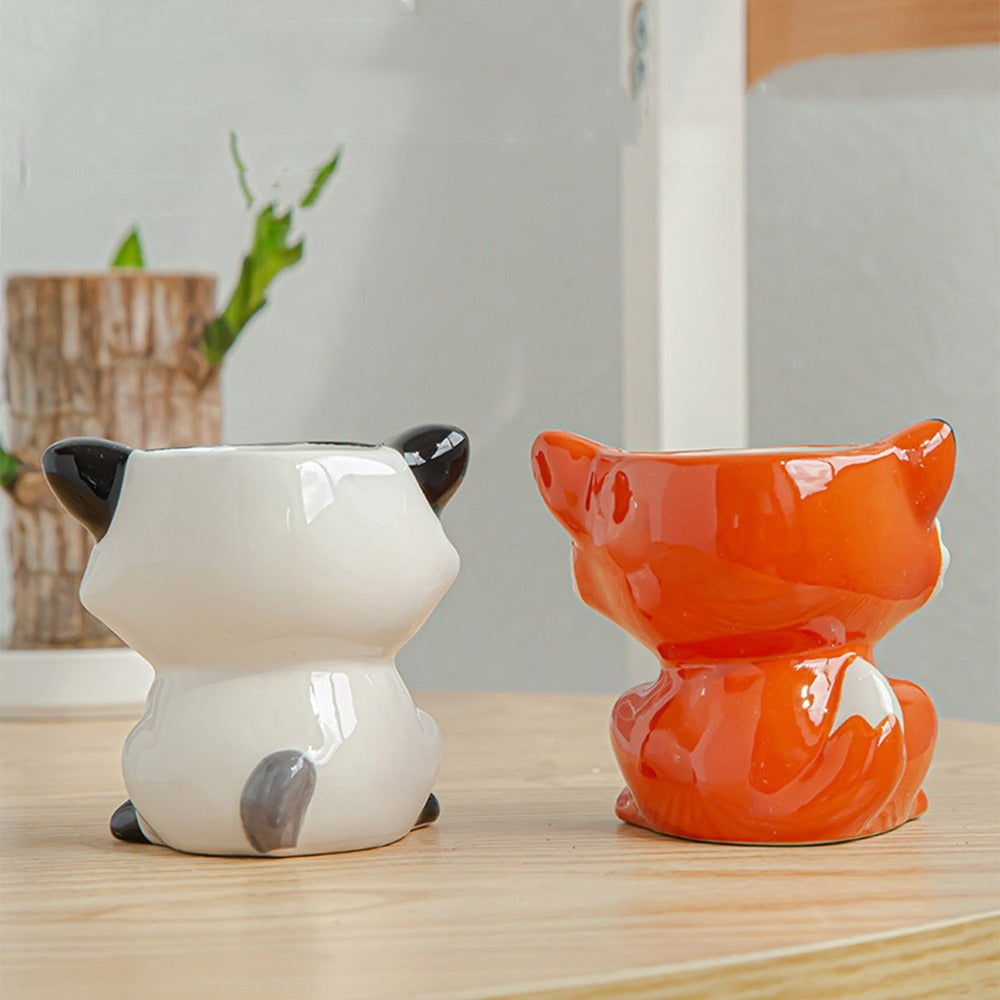 Happy Growers | Creative Animal Planter made of Ceramic for Plants & Interior