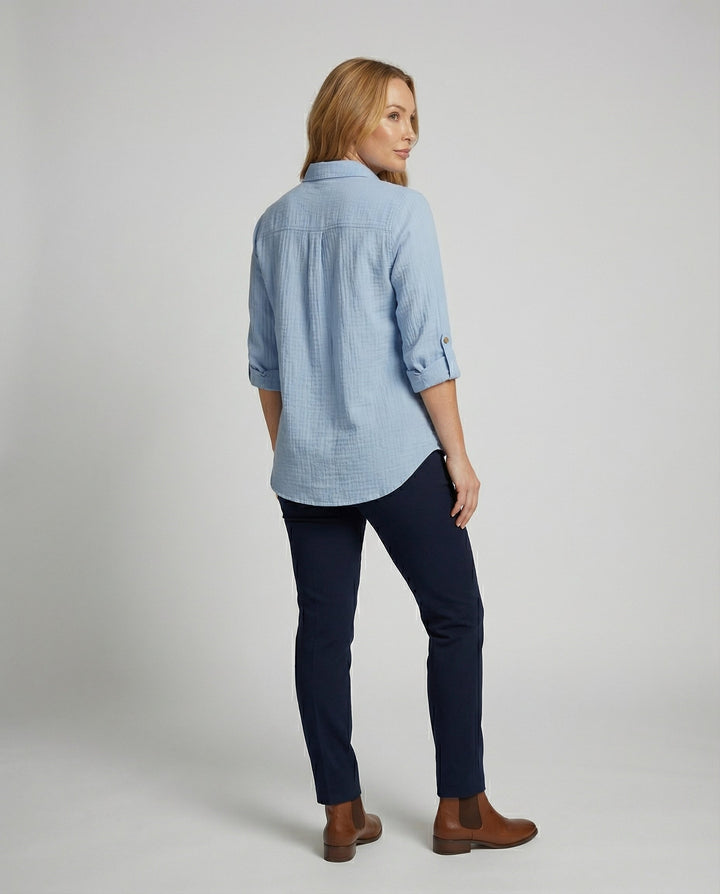 Elegant Ruffle Women's Shirt