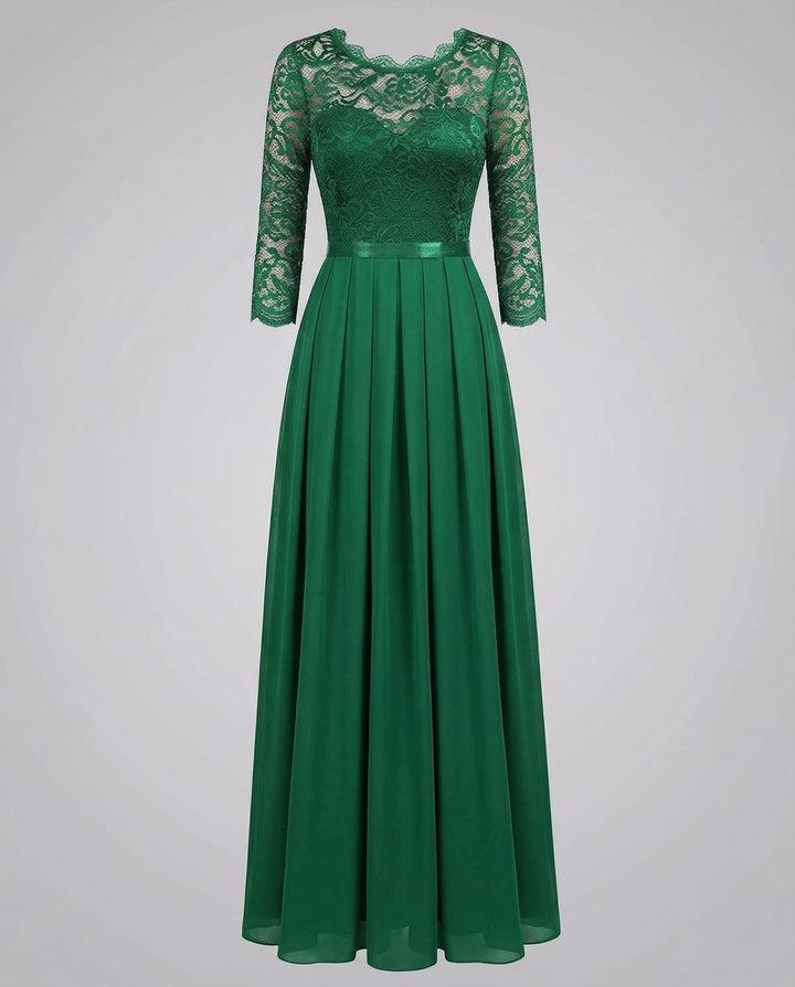 Elegant lace bridesmaid dress