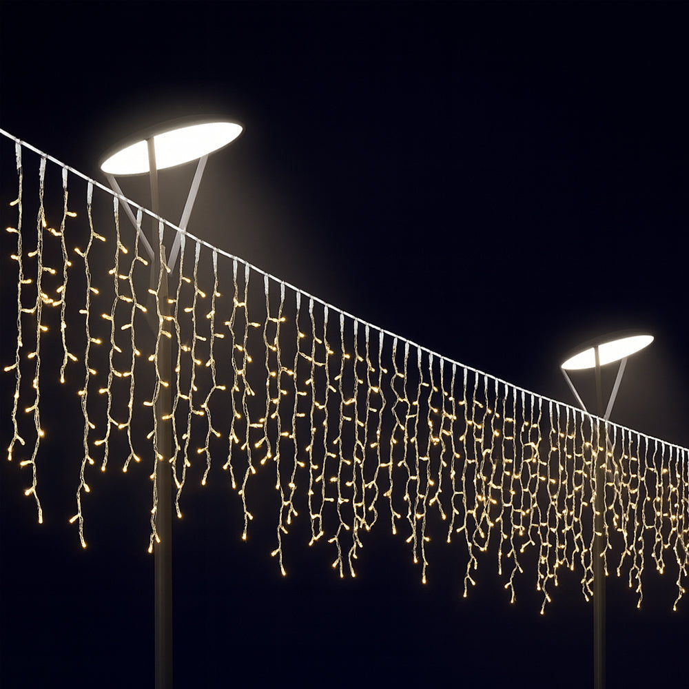 Fairy lights with icicles 95 LED 3 meters, warm white |