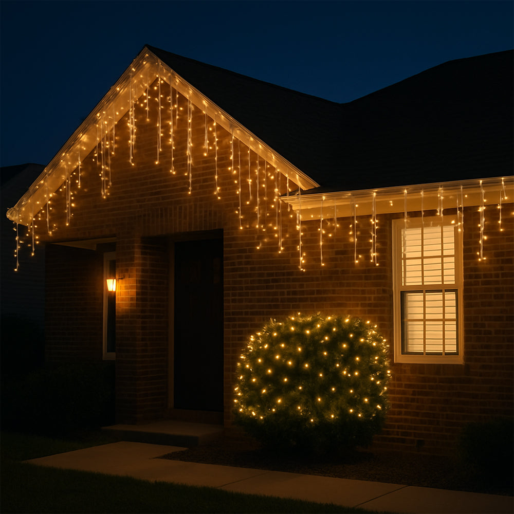 Fairy lights with icicles 95 LED 3 meters, warm white |