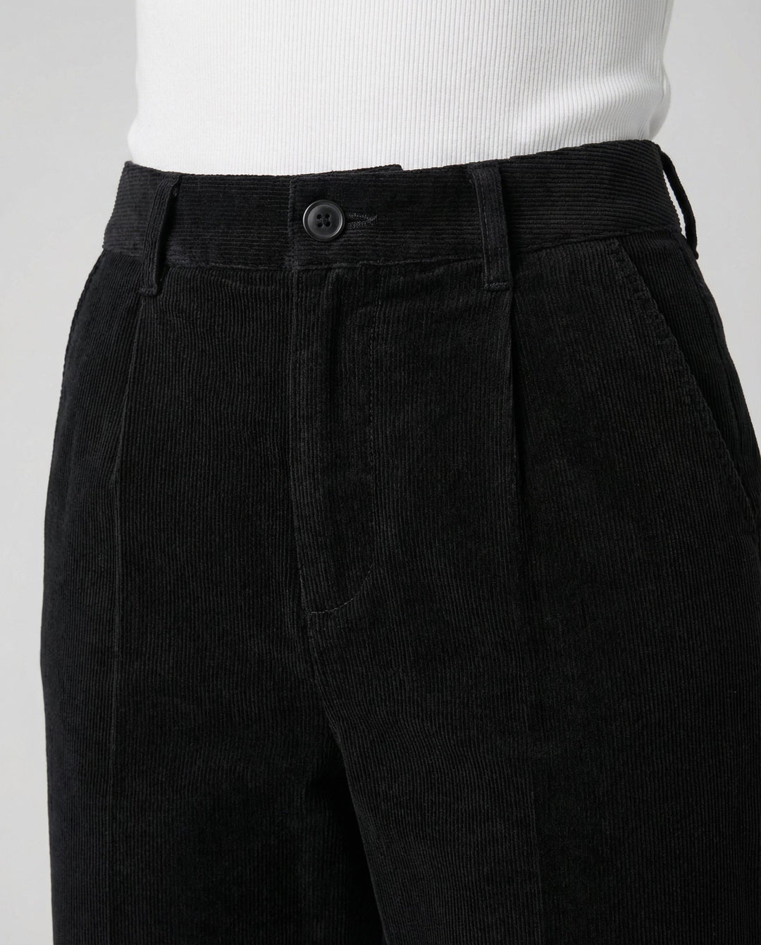 Casual cord pants women comfort