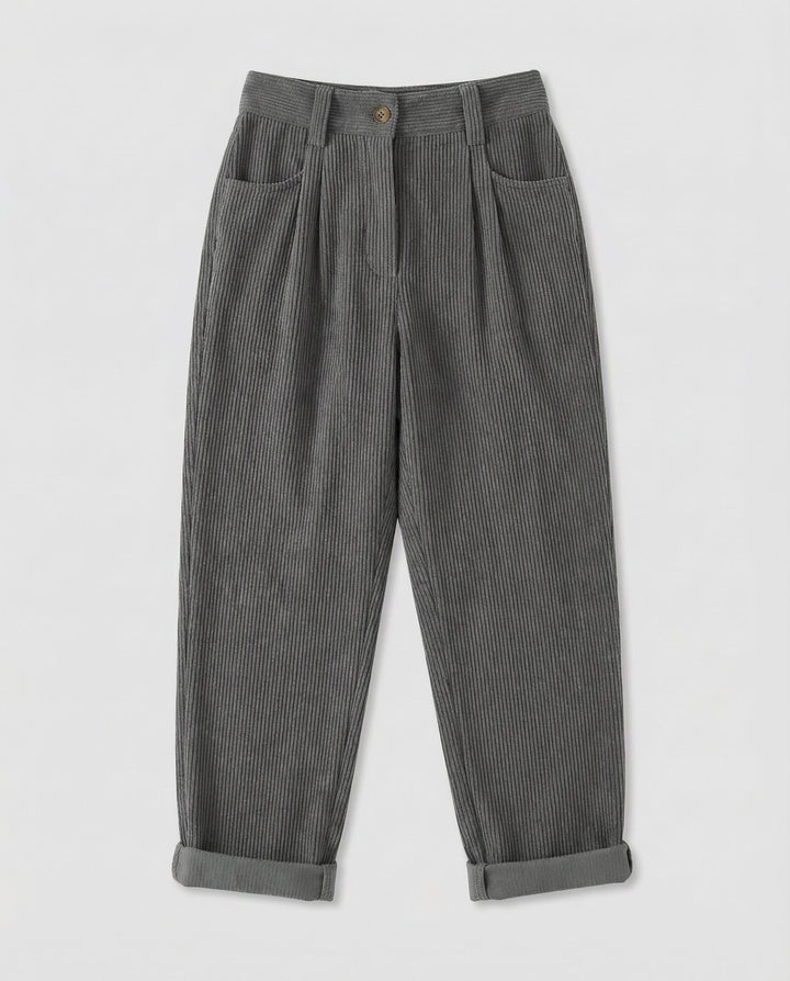 Casual cord pants women comfort