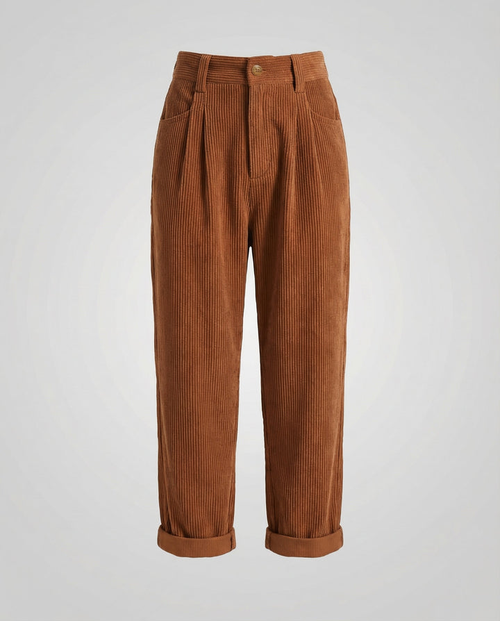 Casual cord pants women comfort